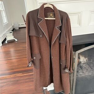 Loro Piana Cashmere Leather Coat